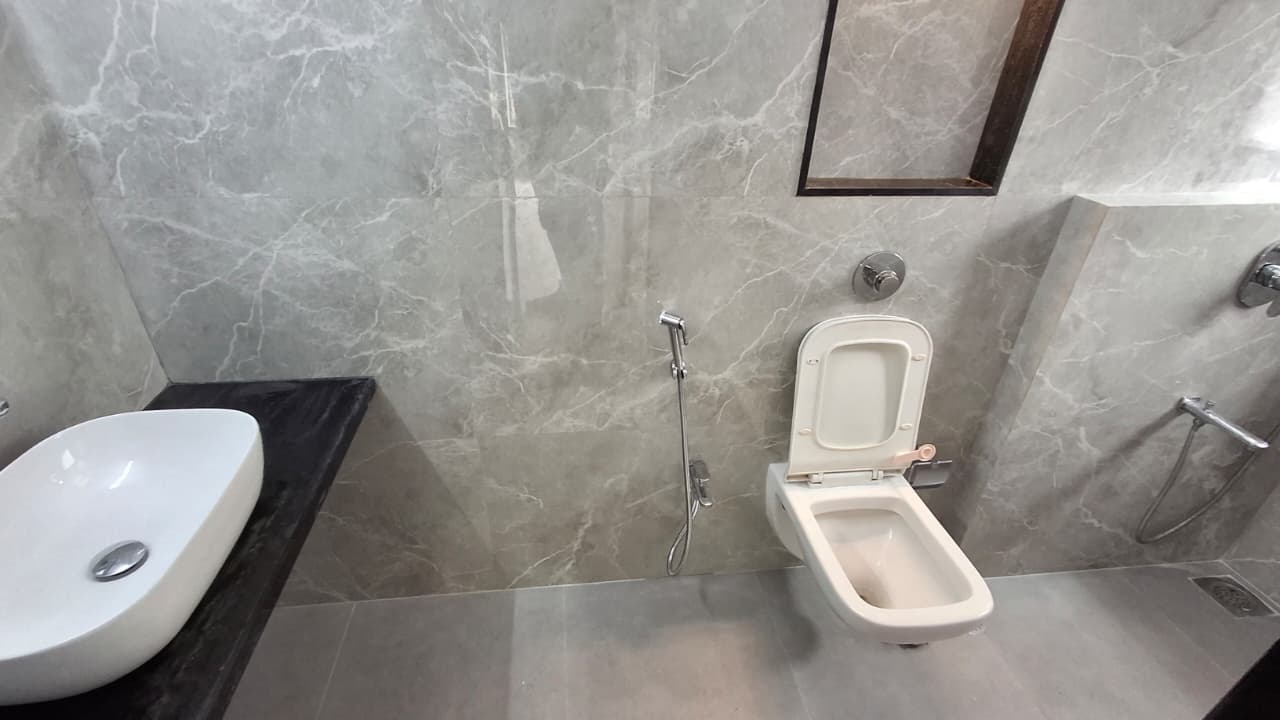 Freshly done-up attached washroom